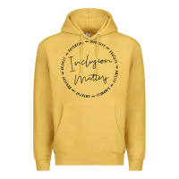 Antique Gold inclusion matters with empathy bravery respect Premium Hoodie - artisFamous