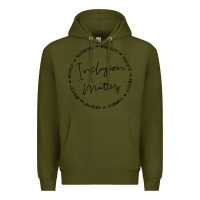 Army Green inclusion matters with empathy bravery respect Premium Hoodie - artisFamous