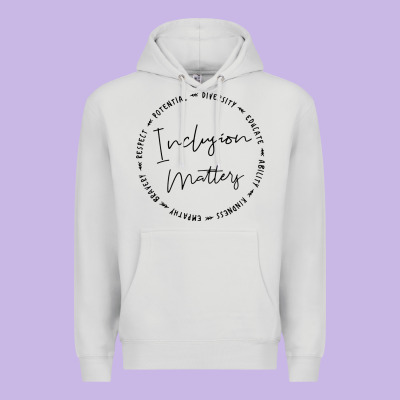 Inclusion Matters With Empathy Bravery Respect Premium Hoodie Designed By Artisfamous