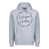 Heather Grey inclusion matters with empathy bravery respect Premium Hoodie - artisFamous