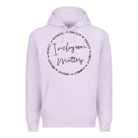 Lilac inclusion matters with empathy bravery respect Premium Hoodie - artisFamous