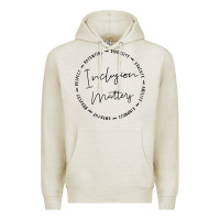 Oatmeal Heather inclusion matters with empathy bravery respect Premium Hoodie - artisFamous