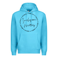 Ocean Blue inclusion matters with empathy bravery respect Premium Hoodie - artisFamous
