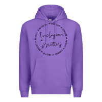 Purple inclusion matters with empathy bravery respect Premium Hoodie - artisFamous