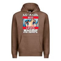 Chestnut just a girl who loves anime japanese cute Premium Hoodie - artisFamous
