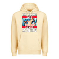 Pina Colada just a girl who loves anime japanese cute Premium Hoodie - artisFamous