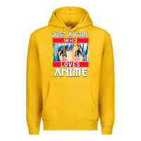 Lemon just a girl who loves anime japanese cute Premium Hoodie - artisFamous