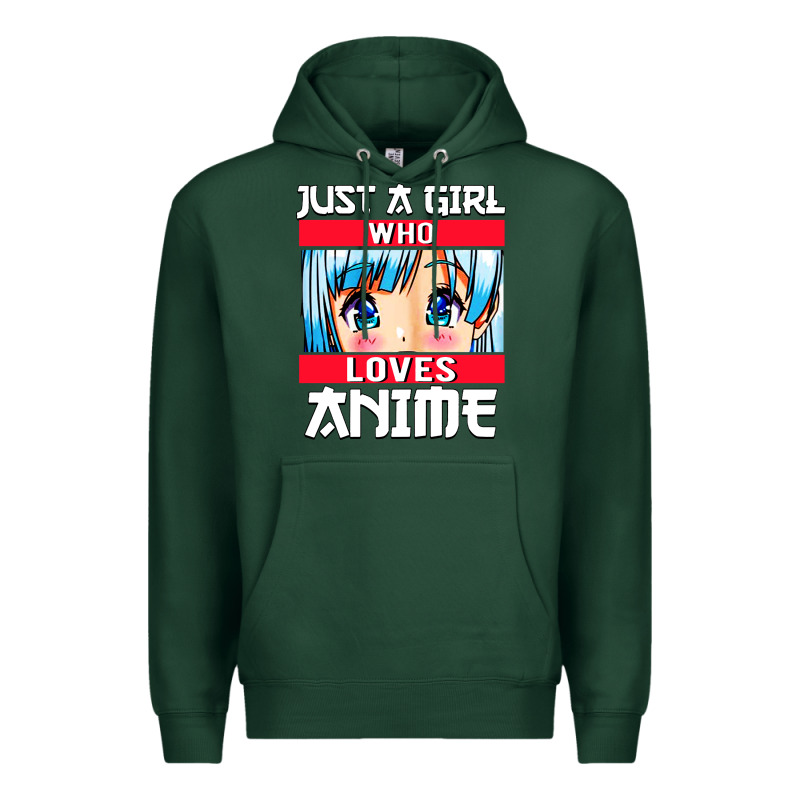Just A Girl Who Loves Anime Japanese Cute Premium Hoodie by artisFamous | Teevron