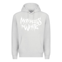 Dove Grey motionless in white Premium Hoodie - artisFamous