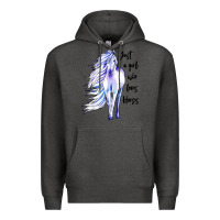 Charcoal Heather just a girl who loves horses Premium Hoodie - artisFamous