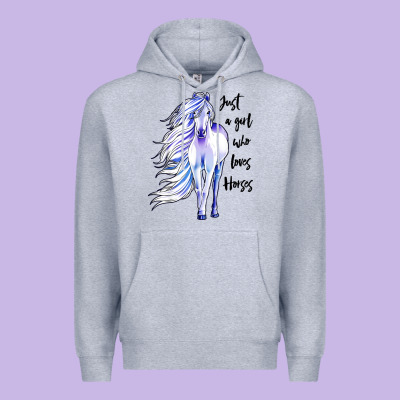 Just A Girl Who Loves Horses Premium Hoodie Designed By Artisfamous