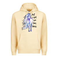 Pina Colada just a girl who loves horses Premium Hoodie - artisFamous