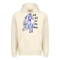Sandshell just a girl who loves horses Premium Hoodie - artisFamous