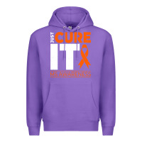 Purple just cure it ms multiple sclerosis awareness Premium Hoodie - artisFamous