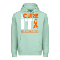 Seafoam just cure it ms multiple sclerosis awareness Premium Hoodie - artisFamous