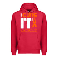 Cardinal just cure it ms multiple sclerosis awareness Premium Hoodie - artisFamous