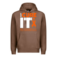 Chestnut just cure it ms multiple sclerosis awareness Premium Hoodie - artisFamous