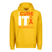Lemon just cure it ms multiple sclerosis awareness Premium Hoodie - artisFamous