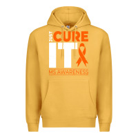 Mustard just cure it ms multiple sclerosis awareness Premium Hoodie - artisFamous
