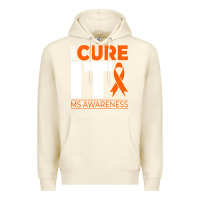 Sandshell just cure it ms multiple sclerosis awareness Premium Hoodie - artisFamous
