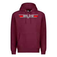 Burgundy girl dad   daughter's father dad appreciation gift t shirt Premium Hoodie - artisFamous