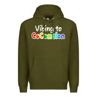 Army Green kids vibing to cocomelon Premium Hoodie - artisFamous