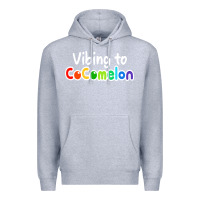 Heather Grey kids vibing to cocomelon Premium Hoodie - artisFamous