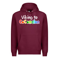 Burgundy kids vibing to cocomelon Premium Hoodie - artisFamous