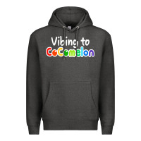 Charcoal Heather kids vibing to cocomelon Premium Hoodie - artisFamous