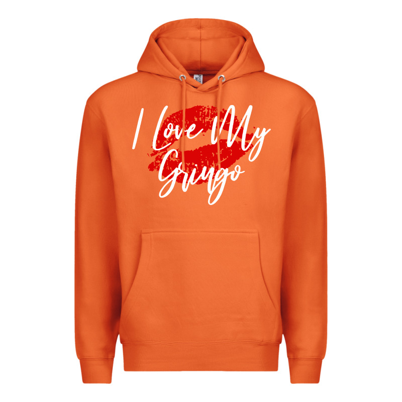 Kiss Lips I Love My Gringo Wife Girlfriend Premium Premium Hoodie by artisFamous | Teevron