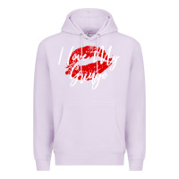 Lilac kiss lips i love my gringo wife girlfriend premium Premium Hoodie - artisFamous