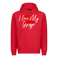 Red kiss lips i love my gringo wife girlfriend premium Premium Hoodie - artisFamous