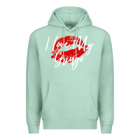 Seafoam kiss lips i love my gringo wife girlfriend premium Premium Hoodie - artisFamous
