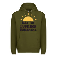 Army Green ray of sunshine Premium Hoodie - artisFamous