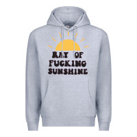 Heather Grey ray of sunshine Premium Hoodie - artisFamous