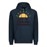 Navy ray of sunshine Premium Hoodie - artisFamous