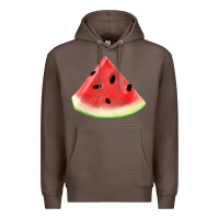 Coffee Watermelon Slice Png Premium Hoodie - artisFamous
