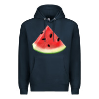 Navy Watermelon Slice Png Premium Hoodie - artisFamous