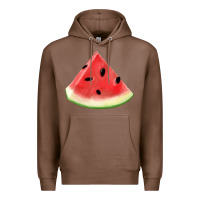 Chestnut Watermelon Slice Png Premium Hoodie - artisFamous
