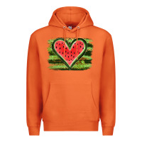 Carrot Watermelon Heart Premium Hoodie - artisFamous