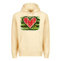 Pina Colada Watermelon Heart Premium Hoodie - artisFamous