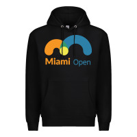 Black miami open Premium Hoodie - artisFamous
