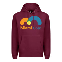 Burgundy miami open Premium Hoodie - artisFamous