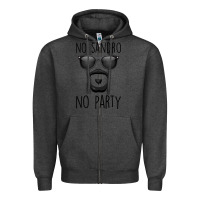 Charcoal Heather No Sandro No Party Zipper Hoodie - Bettercallsaul