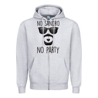 Heather Grey No Sandro No Party Zipper Hoodie - Bettercallsaul