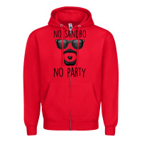 Red No Sandro No Party Zipper Hoodie - Bettercallsaul