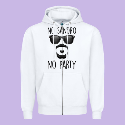 No Sandro No Party Zipper Hoodie Designed By Bettercallsaul