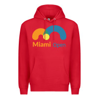 Red miami open Premium Hoodie - artisFamous