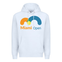 White miami open Premium Hoodie - artisFamous