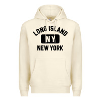 Sandshell long island ny gym style distressed amber print Premium Hoodie - artisFamous